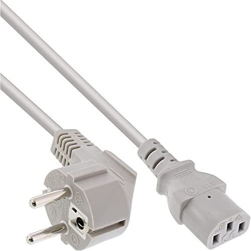 InLine 16652G Netzkabel, Schutzkontakt gewinkelt auf... - Sports & Fitness Amazon Allemagne à 3.65€