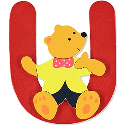 Holzbuchstabe U, Bär-Design, von Bieco - Amazon Allemagne à 5.93€