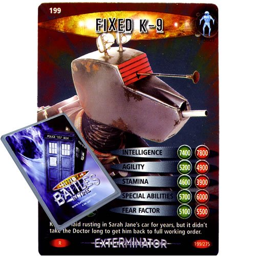 Doctor Who - Single Card : Exterminator 199 Fixed K-9 Dr... - Jouets & Jeux Amazon Royaume-Uni à 1.86€