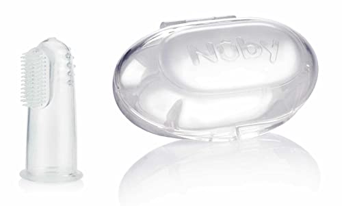 Nuby - ID730 - Première Brosse à dent en Silicone - Neutre en promo à 2,99€ (-30%) sur Amazon FR