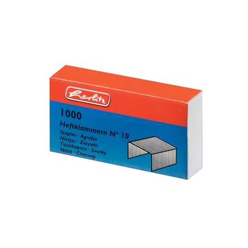Herlitz 8760613 Lot de 1000 Agrafes Métallique - Maison & Cuisine Amazon France à 5.05€