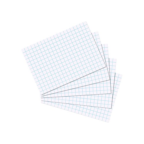 herlitz Karteikarten A7 10,6 x 7,5 cm, kariert, weiß, 100... - Maison & Cuisine Amazon Allemagne à 1.79€