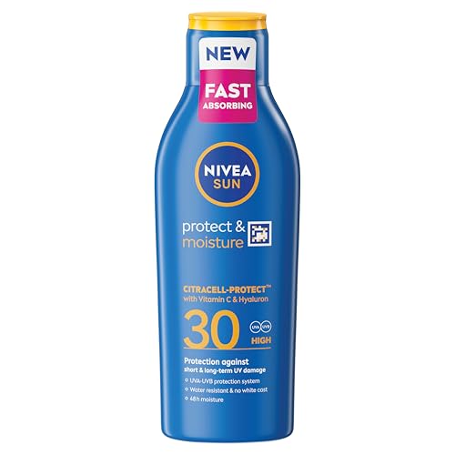 NIVEA SUN Protect & Moisture Sun Lotion SPF 30 (200 ml)... - Beauté & Parfums Amazon Royaume-Uni à 3.60€