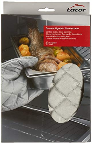 Lacor 61024- Guanti Forno con Alluminio in Tessuto 24 cm - Maison & Cuisine en promo à 5.99€