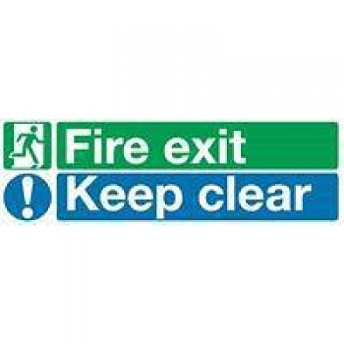 SIGNSLAB SR71733 EC08S/S Safety Sign "Fire Exit Keep... - Maison & Cuisine Amazon Royaume-Uni à 2.11€