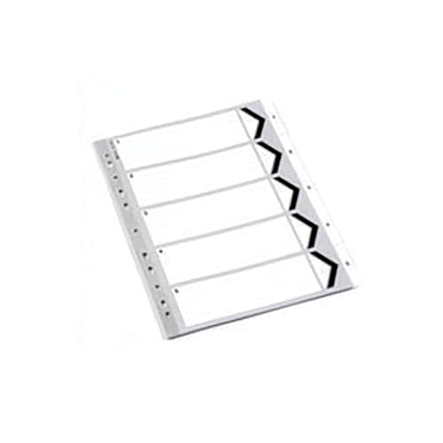 Whitebox WX01352 A4 Polypropylene Index - White - Fournitures Bureau en promo à 1.09€