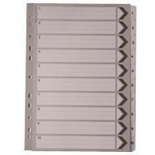 Whitebox A4 1-10 Mylar Index - White - Bon plan à 0.91€