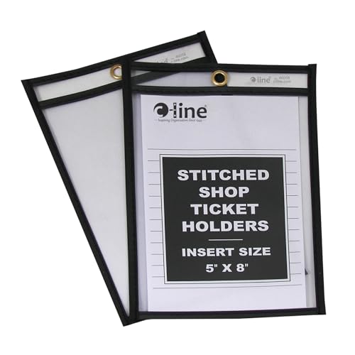 C-Line Stitched Shop Ticket Holders, Both Sides Clear, 5 x... - Fournitures Bureau Amazon Espagne à 31.39€