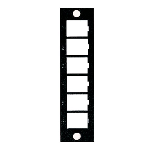 Leviton 5F100-6QP Opt-X QuickPort Plaque vide Noir - Fournitures Bureau en promo à 23.74€