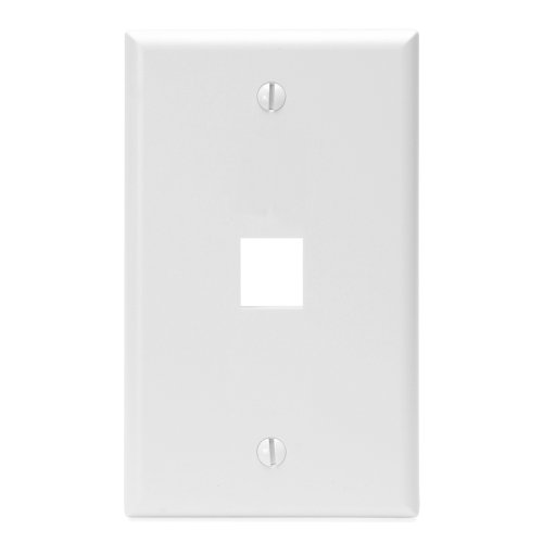 Leviton 41080-1WP - Piastra da parete QuickPort a 1 porta... - Fournitures Bureau en promo à 14.79€