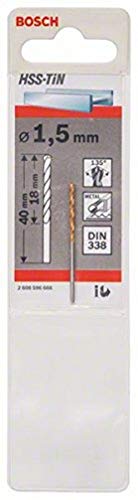 Bosch 2 608 596 666 - Brocas para metal HSS-TiN, DIN... - Bricolage & Outils Amazon Espagne à 2.65€