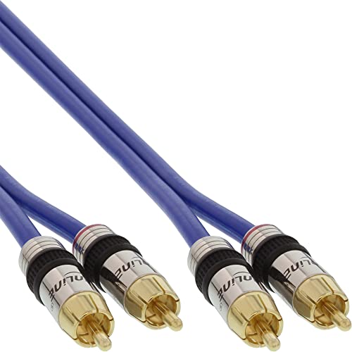 InLine 89701P - Cable audio (RCA, 1 metros), azul - High-Tech & Électronique Amazon Espagne à 15.86€