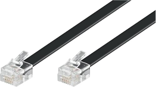 goobay Telefonkabel 6m RJ12 (6P6C) beidseitig – flaches... - High-Tech & Électronique Amazon Allemagne à 2.29€