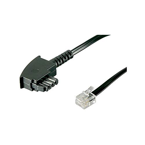 Goobay 3m TAE-F/RJ11 Cable cable telefónico Negro - Cable... - High-Tech & Électronique en promo à 5.39€