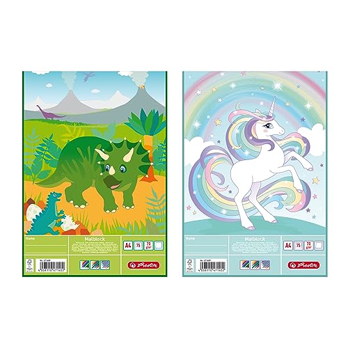 Herlitz bloc a4 motif, papier sans bois - 70 g/m ², 75... - Maison & Cuisine Amazon France à 3.70€