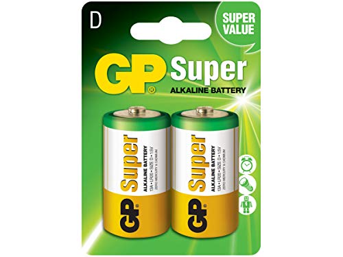 GP Alkaline Batterie (D, Mono, LR 20, 1,5V), 2 Stück ( 1er... - Sports & Fitness Amazon Allemagne à 2.38€