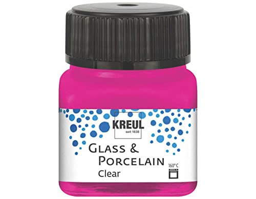 Kreul 16210 - Glass & Porcelain Clear Pink, en Pot de 20... en promo à 3,09€ (-65%) sur Amazon FR