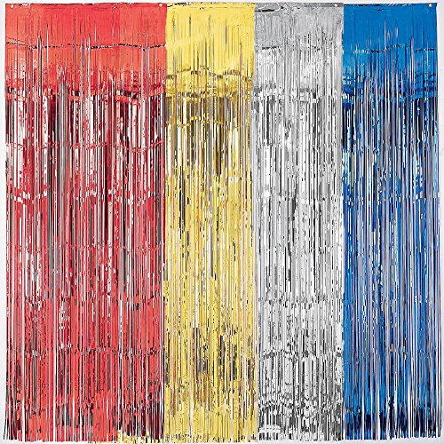 Amscan 24200-19 Door Curtain Met:Gold - Maison & Cuisine en promo à 2.23€