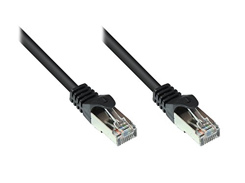 Patchkabel, Cat. 5e, SF/UTP, schwarz, 0,5m, Good... - Animalerie Amazon Allemagne à 6.80€