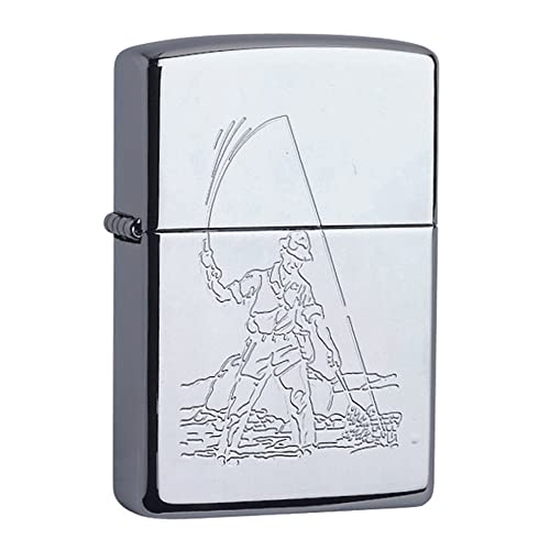 Zippo - Briquet tempête, Motif pêcheur, Chrome Haute... - Loisirs Créatifs en promo à 35.00€