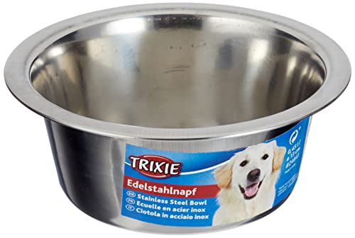 Ecuelle en acier inox, 0,45 l/î¸ 13 cm pour petit chien - Animalerie en promo à 1.79€