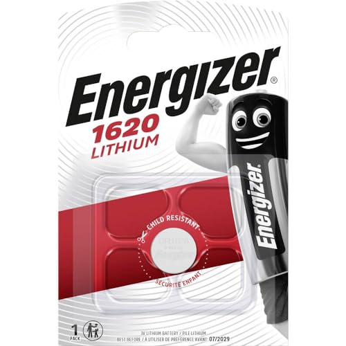 Energizer CR1620 3V Lithium Coin Battery - Sports & Fitness Amazon UK à 2.59€