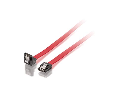 Equip 111804 SATA Flachkabel (gewinkelt mit Clip, 1,0 m) - Amazon Germany à 6.90€