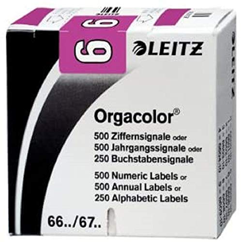 Leitz Orgacolor 66061000 Numeric Labels '6' Pack of 500... - Amazon Royaume-Uni à 45.08€