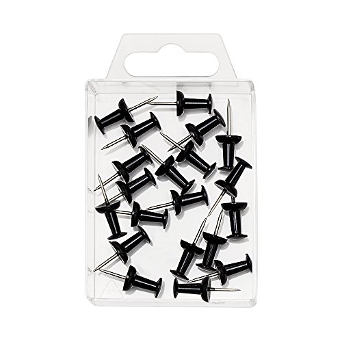Wedo 054101 - Pack de 20 agujas para tablero, color negro - Fournitures Bureau Amazon Espagne à 4.12€