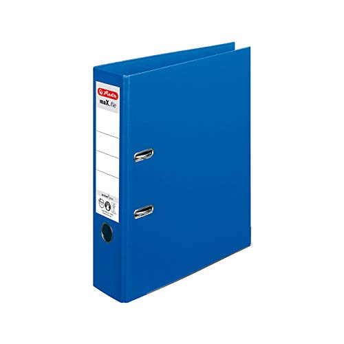 herlitz Ordner maX.file protect plus, Rückenbr.: 80 mm, blau - Maison & Cuisine en promo à 9.89€