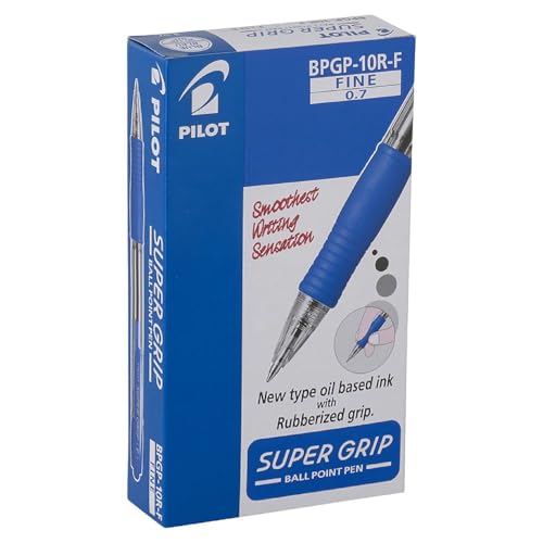 PILOT SUPER GRIP BP FINE BLUE - Fournitures Bureau Amazon Italie à 2.20€