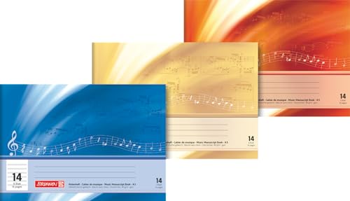 Brunnen 1046331 Notenheft A5 quer, 8 Blatt - Fournitures Bureau en promo à 1.03€