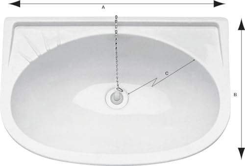 Plastic Sink White 40X30 - Maison & Cuisine Amazon Espagne à 57.99€