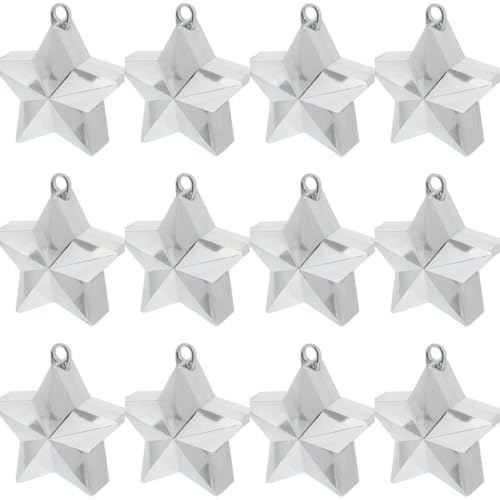 amscan Shinny Silver Star Balloon Weights Party... - Sports & Fitness en promo à 1.38€