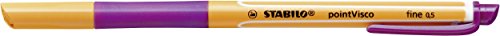 Stabilo pointVisco – Rollerball Pens (Lilac, Yellow, 0.5 mm) - Fournitures Bureau Amazon Espagne à 1.99€