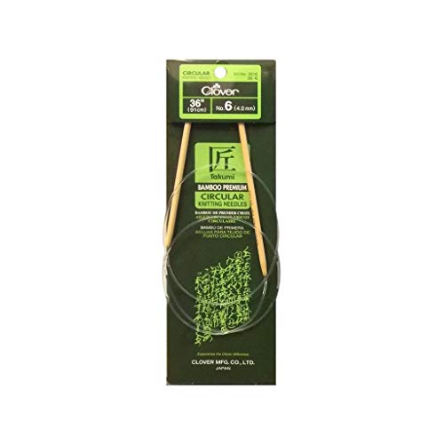 Clover Size 6 Bamboo Circular Knitting Needles 36" 3016 36-6 - Maison & Cuisine en promo à 17.89€