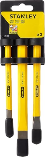 Stanley 4-18-298Kit de Burins 3 Pieces 140 x 10 mm, 150 x... - Bricolage & Outils Amazon France à 6.00€