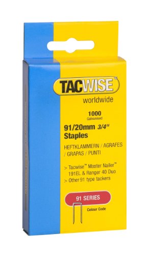 Tacwise 0284 Agrafes à Couronne Étroite 91/20 mm, Boîte de... - Nouvelle promo Amazon à 5.33€