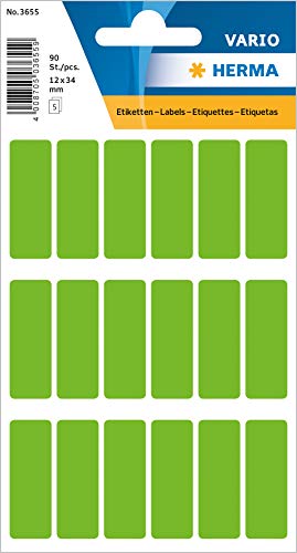 HERMA Etiquetas multiusos de 12 x 34 mm, color verde, 90... - Auto & Motorcycle Amazon Spain à 4.43€
