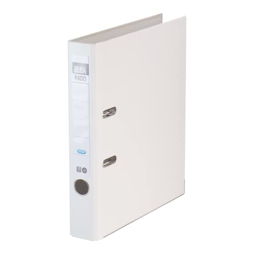 Elba 100022611 - Archivador A4 con anillas, blanco - Fournitures Bureau Amazon Espagne à 19.32€