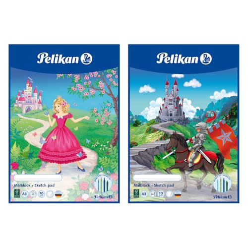 Pelikan Lot de 5 blocs de coloriage A3-30 feuilles de... - Jouets & Jeux en promo à 6.14€