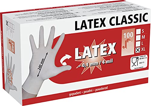 Kerbl 100 Gants Latex poudrés x-Large, Blanc - Santé & Bien-être Amazon France à 6.99€