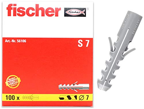 fischer - Cheville nylon à expansion S 7 / Boite de 100 - Amazon France à 7.36€