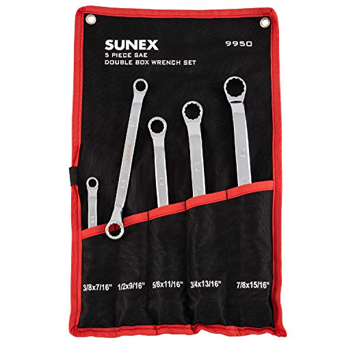 Sunex 9950 SAE Lot de 5 clés à double boîte - Bricolage & Outils Amazon France à 27.46€