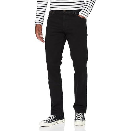 Wrangler Texas Pantalones para Hombre, Black Overdye, 40W... - Maison & Cuisine en promo à 42.73€