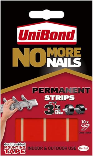 Unibond No More Nails Permanent Strips, Adhesive Strips for... - Home & Kitchen Amazon UK à 2.79€