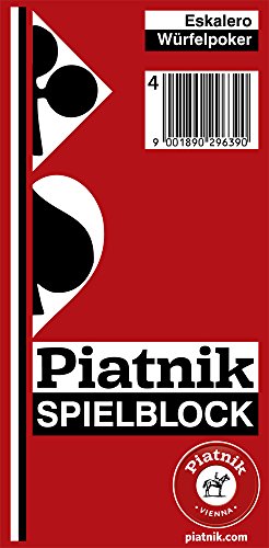Piatnik 2963 - Blocco per Yatzee, Eskalero, Confezione da 10 - Jeux Vidéo & Consoles en promo à 20.66€
