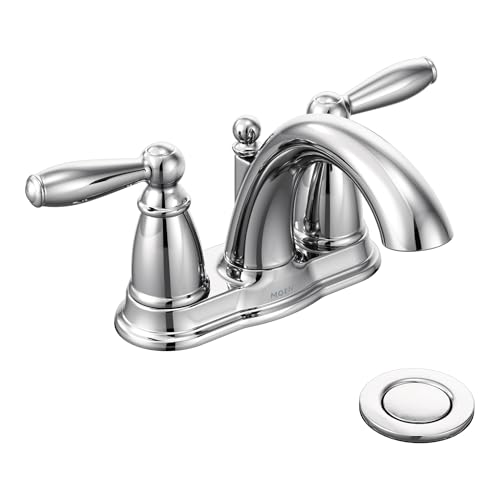 Moen 6610 Brantford Two-Handle Low Arc Bathroom Faucet with... - Erreur de prix -80% à 21.81€