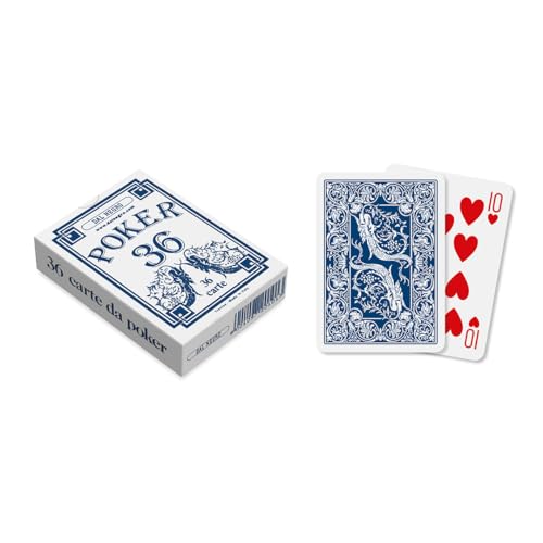 Dal Negro- Poker 36 Étui Bleu Cartes de Jeu, 20101 - Toys & Games Amazon France à 9.74€