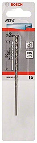 Bosch Professional 1x HSS-G Broca para metal (Ø 3 mm... - Bricolage & Outils Amazon Espagne à 2.00€